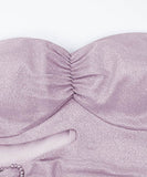 【3色】キャバドレスミニドレスベアトップウエストカードセクシー谷間見せ肌見せナイトクラブパーティーキャバクラ指名 WQ2-YM8847