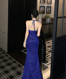 ロングドレス セクシー ボディコン Vネック パーティー スリット入り 上品 高級感 気質 エレガント 結婚式 二次会 披露宴 フォーマル LW2-CD3-260-70290650