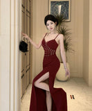 ロングドレス キャバドレス 宴会 パーティー エレガント セクシー 気質 スリート WQ2-ZED885592DXH238
