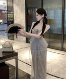 ロングドレスチュールベアトップセクシーセクシーキャバドレス宴会パーティーフラワーエレガント WQ2-ZED882341DXH437