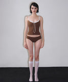 【2色】3点セット ビキニ 水着 フリル カワセクシー ガーリー レース 小胸さん ビーチ 海 温泉 WQ7-YQ-HHpA36SNLL