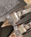 【2色】ハイヒール パンプス キラキラ 高見え レース パーティー 高級感 リボン WQ5-KLL1529-1