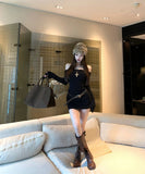 【秋冬新作】 ミニドレス キャバドレス セクシー オフショルダー ワンショルダー ショートドレス   デート パーティー LW2-XKDD435A-6189-Oct13