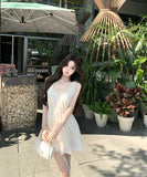 ミニドレスAラインレース着痩せ気質大人可愛いセクシー気質高級感同伴 WQ2-XKD-D355-6893-May18