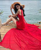 ロングドレスキャバドレスサンドレス非対称ベアトップAライン着痩せ気質SNS話題 WQ2-CD6-601-82770620