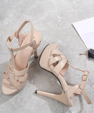 【2色】ハイヒール パンプス キラキラ スリッパ 美脚効果 歩きやすい 流行り OL 百掛け ヒール 靴 WQ5-HS2090-5