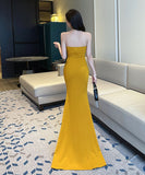 ロングドレス パーティードレス 宴会 ゴージャス 高見 脚長効果 MY2-YM9156