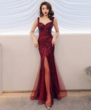 【4色】ロングドレス Partydress キラキラ 宴会 誕生日 結婚式 マーメイドドレス YH2-YEY16187#