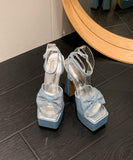 【2色】ハイヒール パンプス エレガント 気質  脚長効果 新作 セクシー 蝶結び YH5-XL-CX-398-26