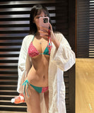 三角ビキニ水着ホルターネックセクシーモノキニタンキニヒョウ柄ビーチ海SNS話題 WQ7-YQ-HHB8B3SNLL