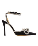 【5色】ハイヒール パンプス ダイヤモンド キラキラ スリッパ 美脚効果 歩きやすい 流行り party 8.5cm 百掛け ヒール 靴 WQ5-KLL885-6