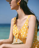 ビキニ 海辺 かわいい おしゃれ感 水着 モノキニ 水玉模様 YH7-CF2969