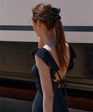 【2色】ビキニ水着モノキニフリルタンキニ体型カバー谷間見せ大人可愛い旅行ビーチ海 WQ7-DP-A10048