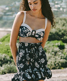 【3色】3点セット ビキニ 肌見せ 花柄 セクシー 着痩せ 海辺 旅行 YH7-HX-DHM01