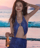 3点セット 水着 ビキニ モノキニ セクシー 肌見せ おしゃれ YH7-CF-SYLB01