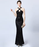 【8色】ロングドレス セクシー 新作 高品質 キラキラ 気質 演奏会 宴会 YH2-YEY18010#