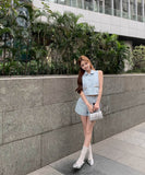 【上下セット】ミニドレス ツイードセット手作り キラキラカワセクシー セレブ風 通勤 エレガント WQ2-XKD-D408A-2022-Mar15