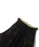 手作りドレスミニドレスチュールレースキラキラノースリーブセクシーセレブ風着痩せ気質宴会パーティー WQ2-JY91689