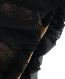 手作りドレスミニドレスチュールレースキラキラノースリーブセクシーセレブ風着痩せ気質宴会パーティー WQ2-JY91689