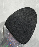 ハイヒール パンプス 14cm キラキラ スリッパ 美脚効果 歩きやすい 流行り OL 百掛け ヒール 靴 WQ5-ZJ001