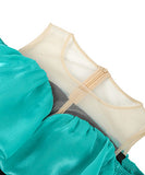 手作りドレス高級感膝丈ドレスフリルおしゃれエレガント着痩せ気質宴会パーティー WQ2-JY21140