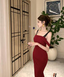 【秋新作】膝丈ドレス キャバドレス セクシー オフショルダー  タイト シルエット ウエストマーク LW2-CD7-343-91830460