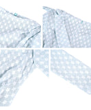 Lady's coco ロングドレス キャバドレス セクシー ブルーチェック タイトワンピース デザインリボン スリット入り 上品 スタイル 二次会 披露宴 上品  LW2-JY56009