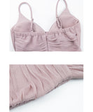 Lady's coco ミニドレス キャバドレス セクシー タイトキャミワンピース ギャザー入り 深V 背中開き ショート丈 ナイトクラブ LW2-YM8885