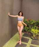 ビキニ水着花柄ハイウエストモノキニタンキニセクシービーチ海 WQ7-XYX-Q81962