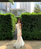 【3色】ロングドレスキャミワンピカワセクシーチュール透明感マーメイドドレスパーティー同伴気質 WQ2-MXX5195