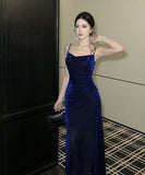 ロングドレス セクシー キャミワンピ エレガント ドレープネック キラキラ 上品 パーティー 二次会 忘年会 JC2-CD3-260-70270550