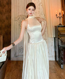 ロングドレス イブニングドレス フレンチエレガント ホルターネック 上品 結婚式・晩餐会・バースデーイベントに映える1着 JC2-CD6-143-71920760