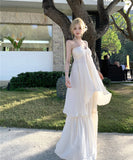 ロングドレス キャバドレス ピュアセクシー 上下2点セット 海辺リゾート 写真映え エーテル感 キレイめ JC2-XKDD337B-3868-Aug18