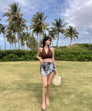 2色3点式セットホルターネック水着ビキニワンピースセクシーモノキニ温泉ビーチ海 WQ7-YQ-HH6X84THLL