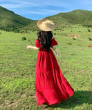 【2色】ロングドレス セクシー フェミニン 華やか フリルオフショルダー ウエストシェイプ 大きなフレアスカート 上品シルエット パーティー JC2-CD1-119-99260700