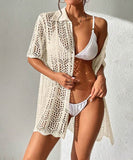 【3色】サンドレス ロングドレス シャツコーデ coolgirl おしゃれ クロシェ編み hot girl WQ2-CM81888