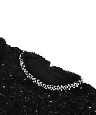 手作りドレスミニドレスキラキラ高級感Aラインパフスリーブ誕生日ドレスセレブ風着痩せ気質 WQ2-JY21695