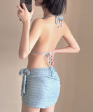 2色】3点セット ビキニ セクシー 着痩せ おしゃれ感 水着 hot girl YH7-CF24014