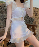 2点セット ビキニ 水着 モノキニ おしゃれ 肌見せ 可愛い 温泉 海辺 INS話題 YH7-JCL-401