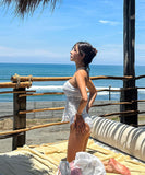 水着ビキニタンキニモノキニベアトップセクシーSNS話題体型カバー温泉ハイウエストビーチ海 WQ7-XYX-Q9186