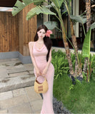 ロングドレスキャバドレスタイトドレスホルターネックバックレスドレスリボンセクシーナイトクラブ夏 WQ2-MXX6735#