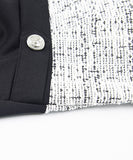 Lady's coco ミニドレス キャバドレス セクシー タイトミニワンピース Vネック スリット入り バイカラーデザイン 背中開き ボディコン デート 指名 クラブ LW2-YM8889