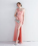 【5色】ロングドレス 不規則 セクシー 肌見せ 演奏会 宴会 マーメイドドレス YH2-YEY18933#