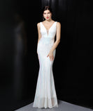 【6色】ロングドレス セクシー 着痩せ 気質 誕生日 演奏会 宴会 ウェディング YH2-YEY18277#