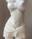 【3点セット】水着 モノキニ ビキニ 背露出 セクシー 着痩せ 夏 ビーチ 海辺 YH7-KSD23142