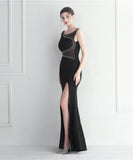 【7色】ロングドレス キラキラ パーティードレス レース お姫様 誕生日 演奏会 宴会 WQ2-YEY19882#