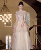 ロングドレス パーティードレス ゴージャス パーティー 誕生日 結婚式 披露宴 LW2-LRF25/6/10