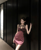 ミニドレスキャバドレスレース谷間見せセクシータイトドレスパーティーナイトクラブ WQ2-XKD-D342-976-Mar10