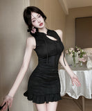 【3色】ミニドレス キャバドレス 気質 肌見せ 大人可愛い YH2-DD6405