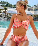 ビキニ水着フリルチック柄モノキニセクシー体型カバービーチ海モノキニタンキニ旅行 WQ7-XYX-ZK2694